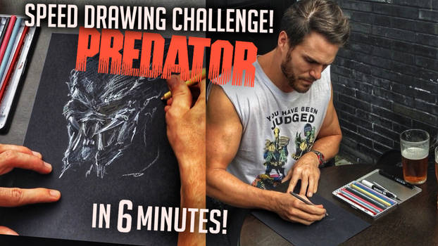 PREDATOR SPEED DRAWING CHALLENGE VIDEO!