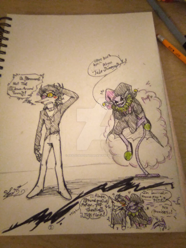Jevil X Ramb Short Spamton x Jevil comic on paper?(Friendplay!! by SpaceDragon1109 ...