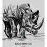 Rhino - Black Rhino Co. T-shirt Design