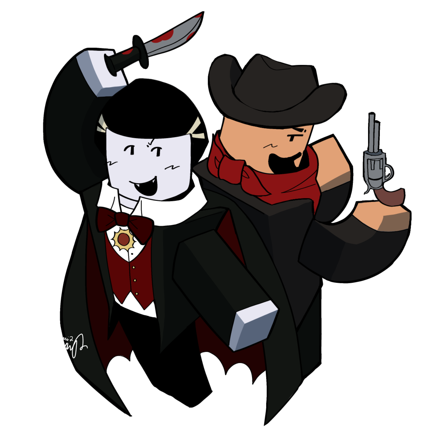 roblox dead rails outlaw and vampire by 2mmay2 on DeviantArt