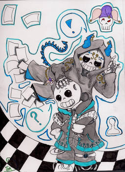 CARDTALE and CHESSTALE crossover (Sans)