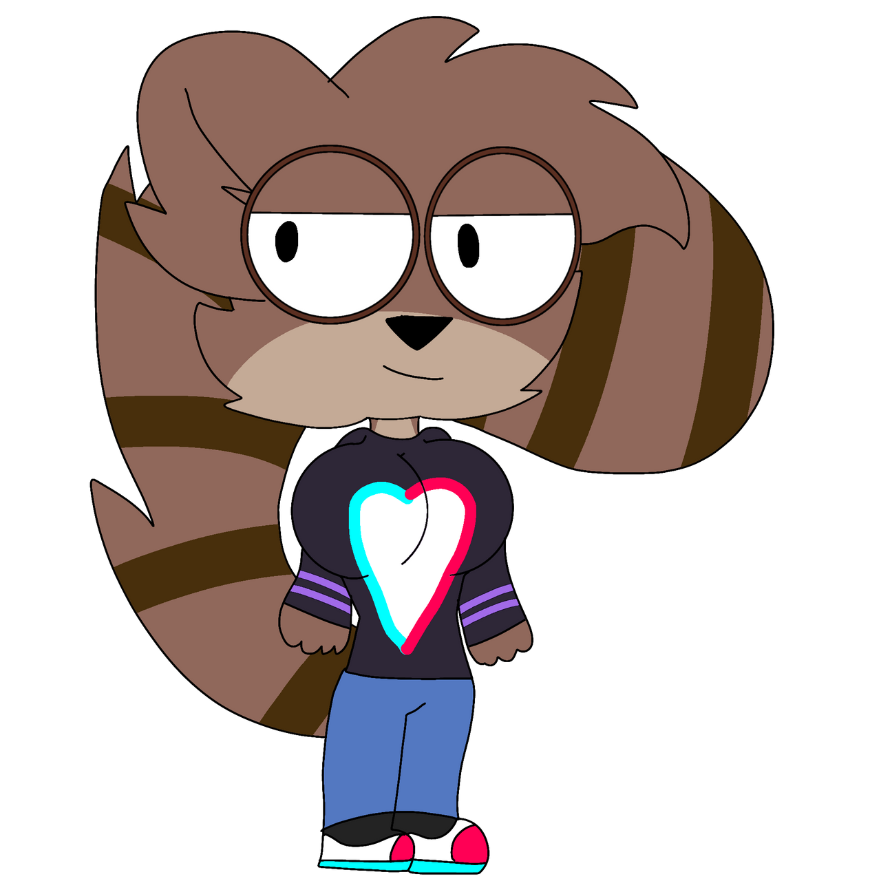 riley rakoon (Riley the anthro female rigby) by bunzotherabbit2 on ...