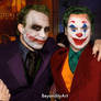 Heath Ledger and Joaquin Pheonix The Joker