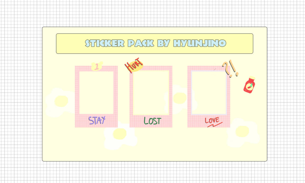 #5 Sticker Pack Frame By Hyunjino by HYUNJINO on DeviantArt