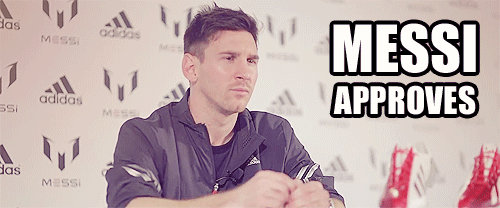 Messi Approves GIF