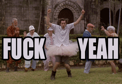 Fuck Yeah - Ace Ventura GIF by Lord-Iluvatar on DeviantArt