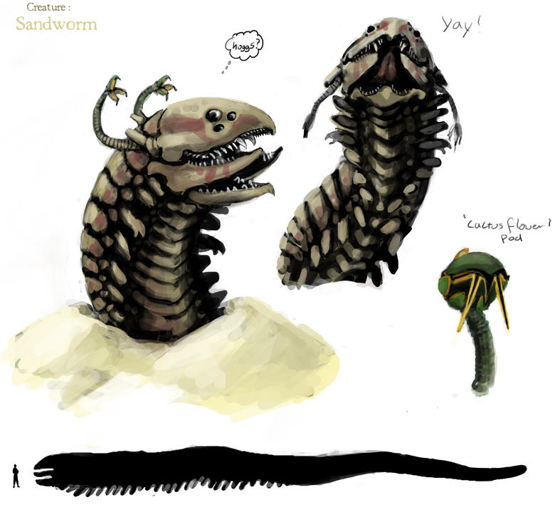 HetherevNPCS: sandworms by CircuitDruid on DeviantArt