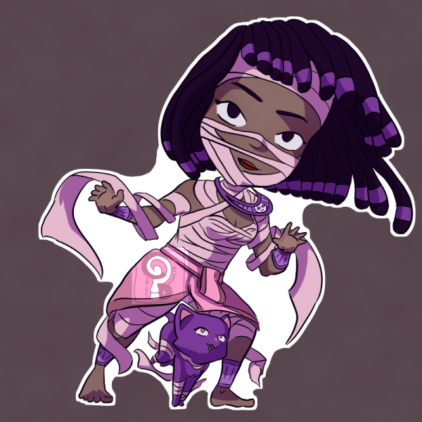 Mummy Sticker Design