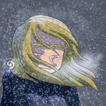 Lily in the Snow by curiousdoodler