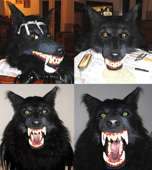 Werewolf mask WIP part 9 (finished)
