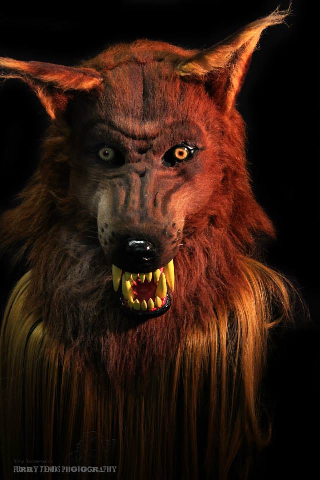 Red Oak werewolf mask commission