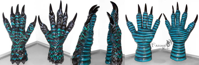 NEW: Dragon/reptile gloves for Kaiju project