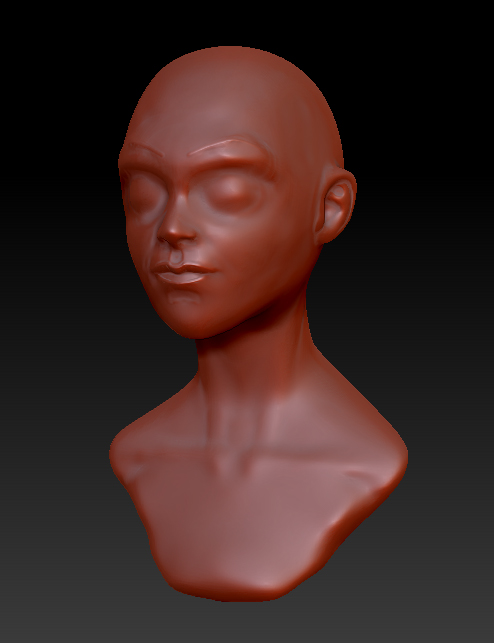 Female Head Speed Sculpt