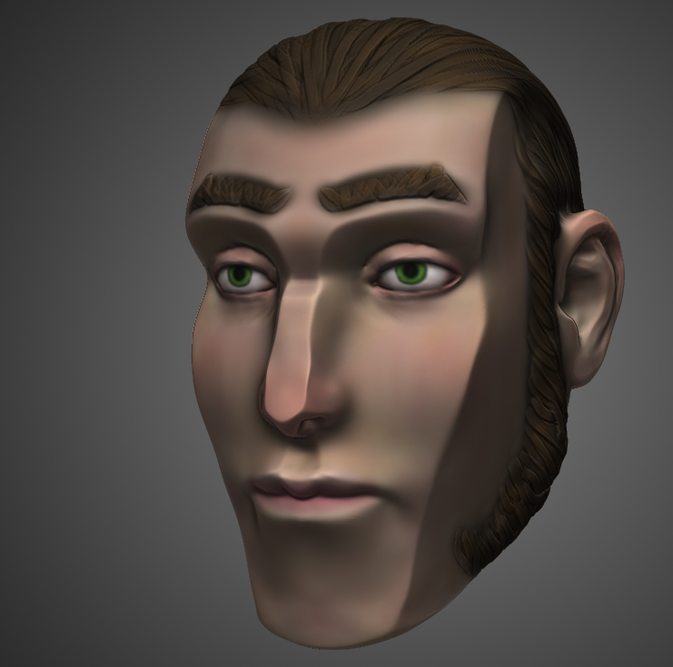 Stylized head speed sculpt