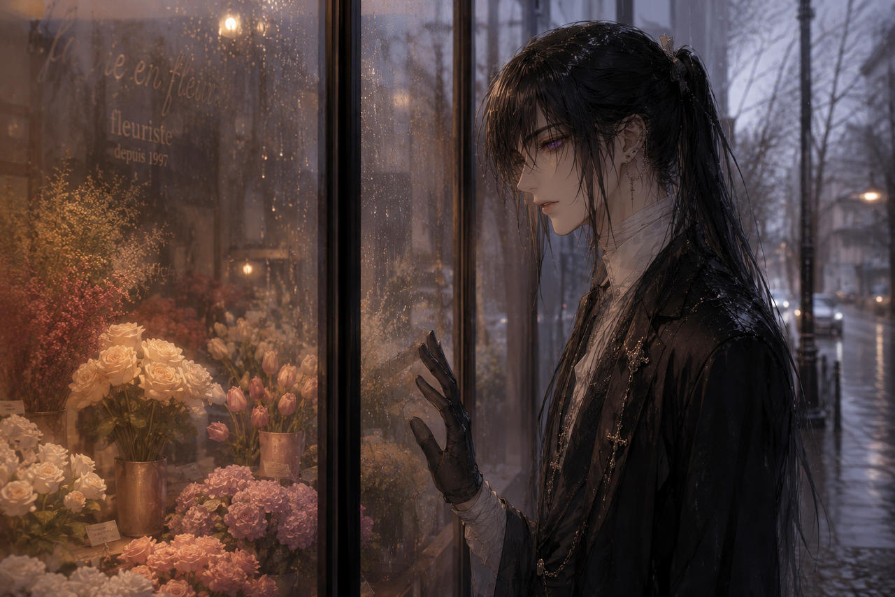 In the rain