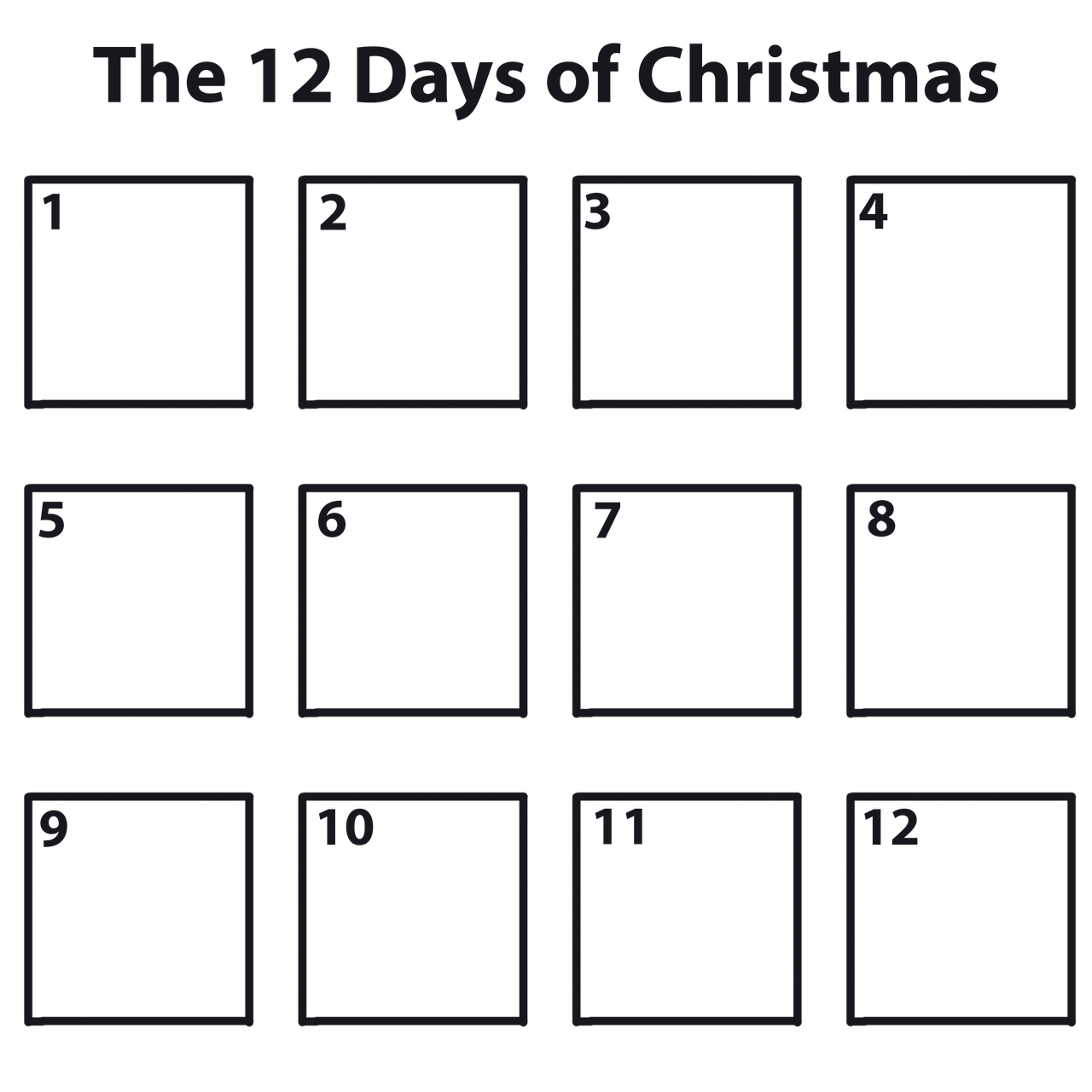 12 days of christmas template by dmcmusiclover dfinrwx 12 days of christmas templatedmcmusiclover on deviantart