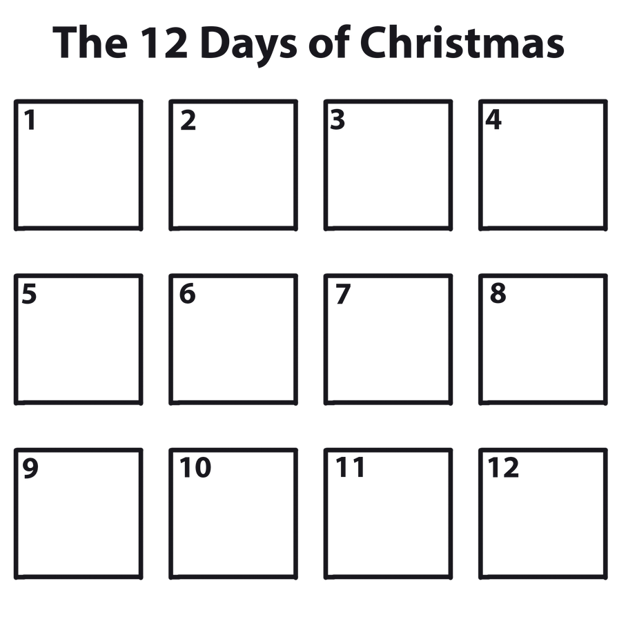 12 Days of Christmas Template by dmcmusiclover on DeviantArt 12 Days of Christmas Template by dmcmusiclover on DeviantArt