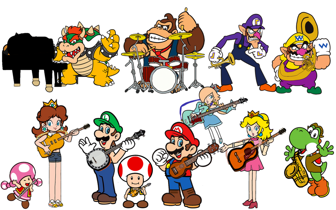 Mlp Characters With Instruments Mario Paint Instruments at Esther Hunt blog