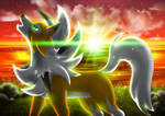 Dusk Lycanroc by KitsuGuardian
