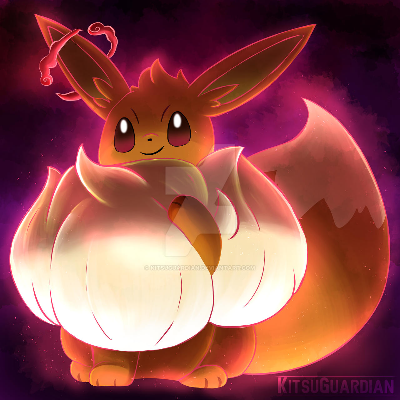 Gigantamax Eevee by KitsuGuardian on DeviantArt