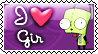 Invader Zim- Gir stamp