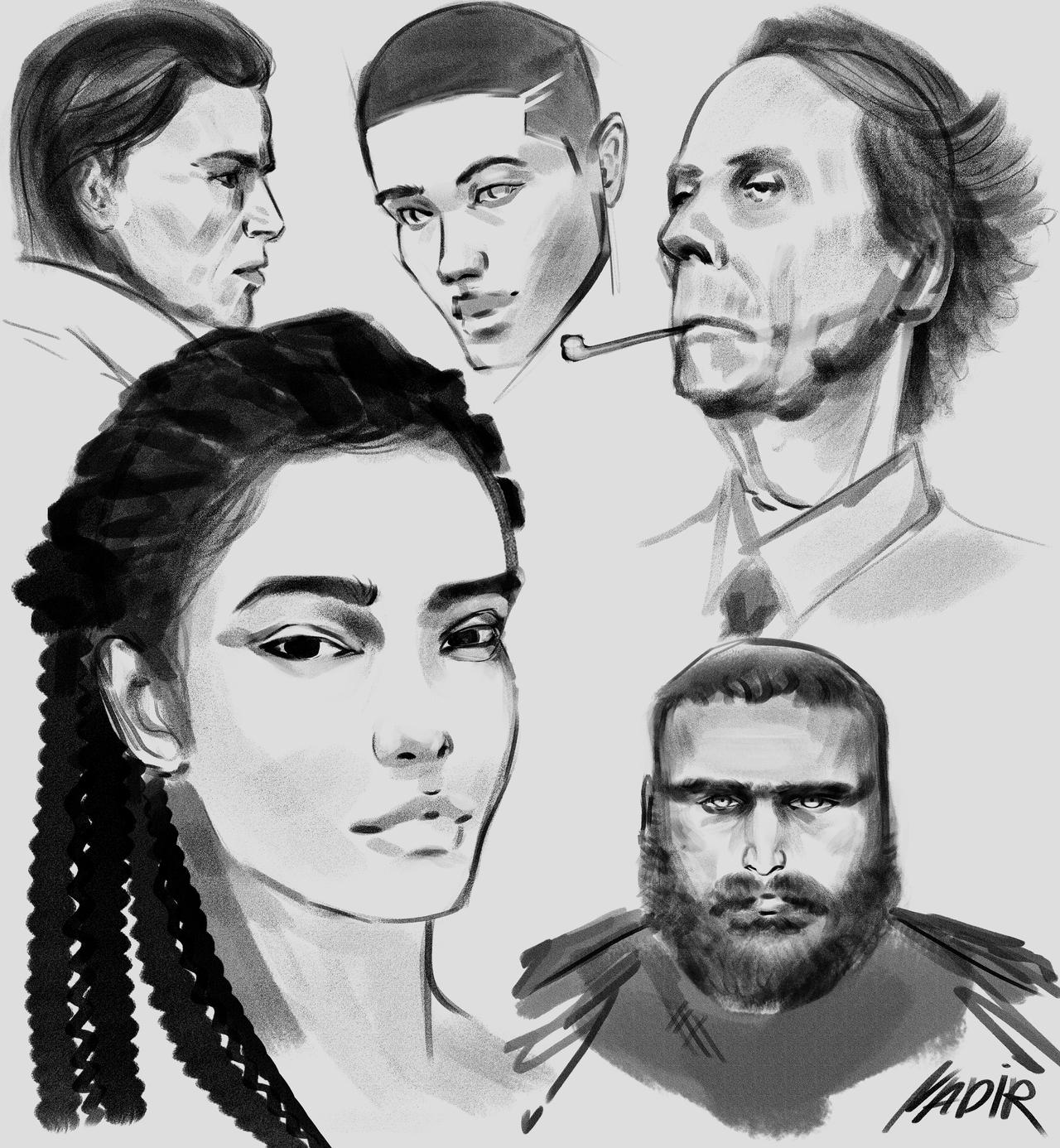 face studies by caeesar on DeviantArt