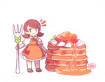 Sweet Strawberry Pancakes