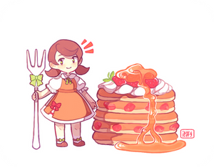 Sweet Strawberry Pancakes