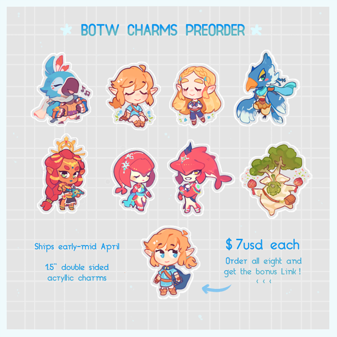 BOTW charms pre-order!