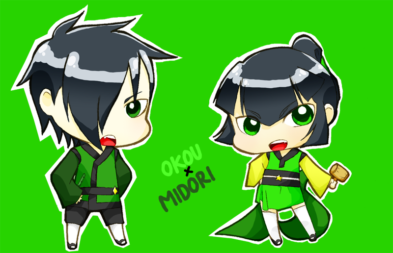 Okou and Midori