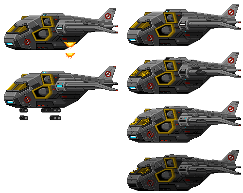Starbound: XCOM Skyranger Spritesheet by PursuerOfDarkness on DeviantArt