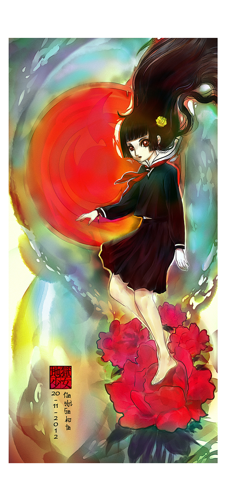 Ai Enma Fan Art - like a pretty flower