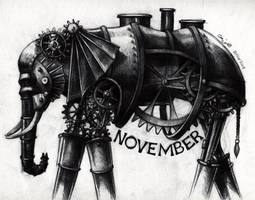 Steampunk Elephant - November