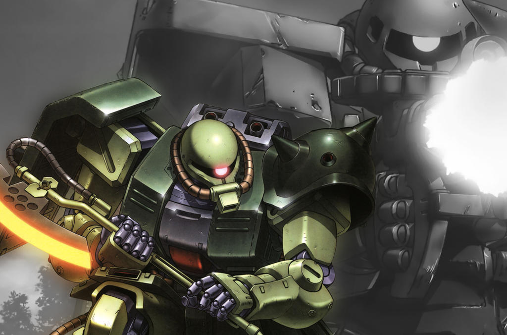 Zaku 2 Test Wallpaper by ApophisZeoN on DeviantArt