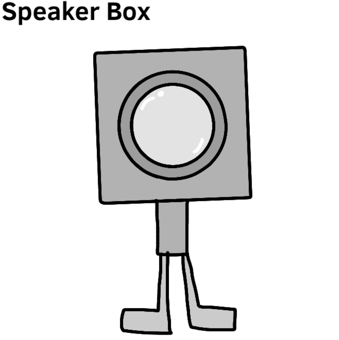 Bfdi Announcer The Speaker Box Humanized by LuckyKingg on DeviantArt