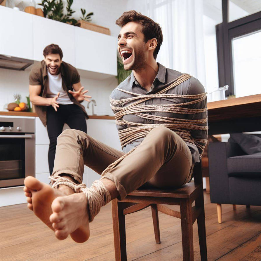 Tie up games with a friend by Gaggedgamer on DeviantArt