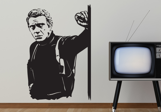 Wall Decal Steve Mcqueen Bullit Wall Decal Design