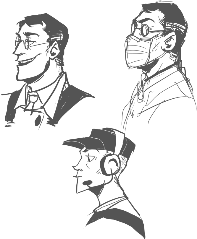 medic and scout doodles