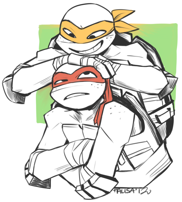 raph and mikey