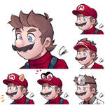 Mario Expression Sketches by rmgraphics1 on DeviantArt