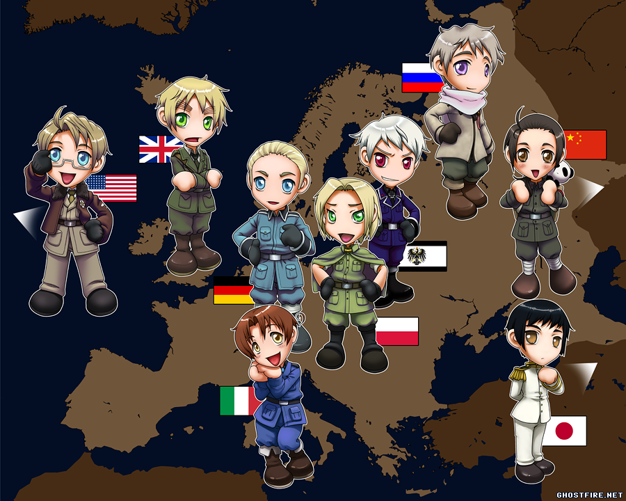 Hetalia Chibi Map