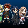 Sword Art Online Chibi Group