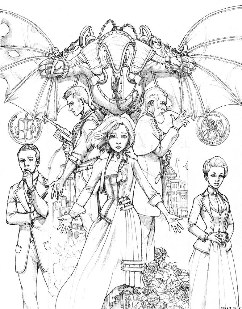 *Bioshock* Constants and Variables - Pencils by ghostfire on DeviantArt