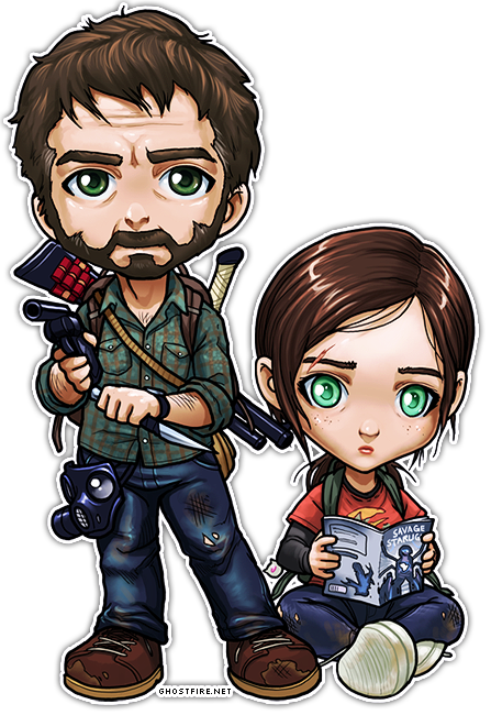 Joel, Ellie and Tommy by CaiPott on DeviantArt