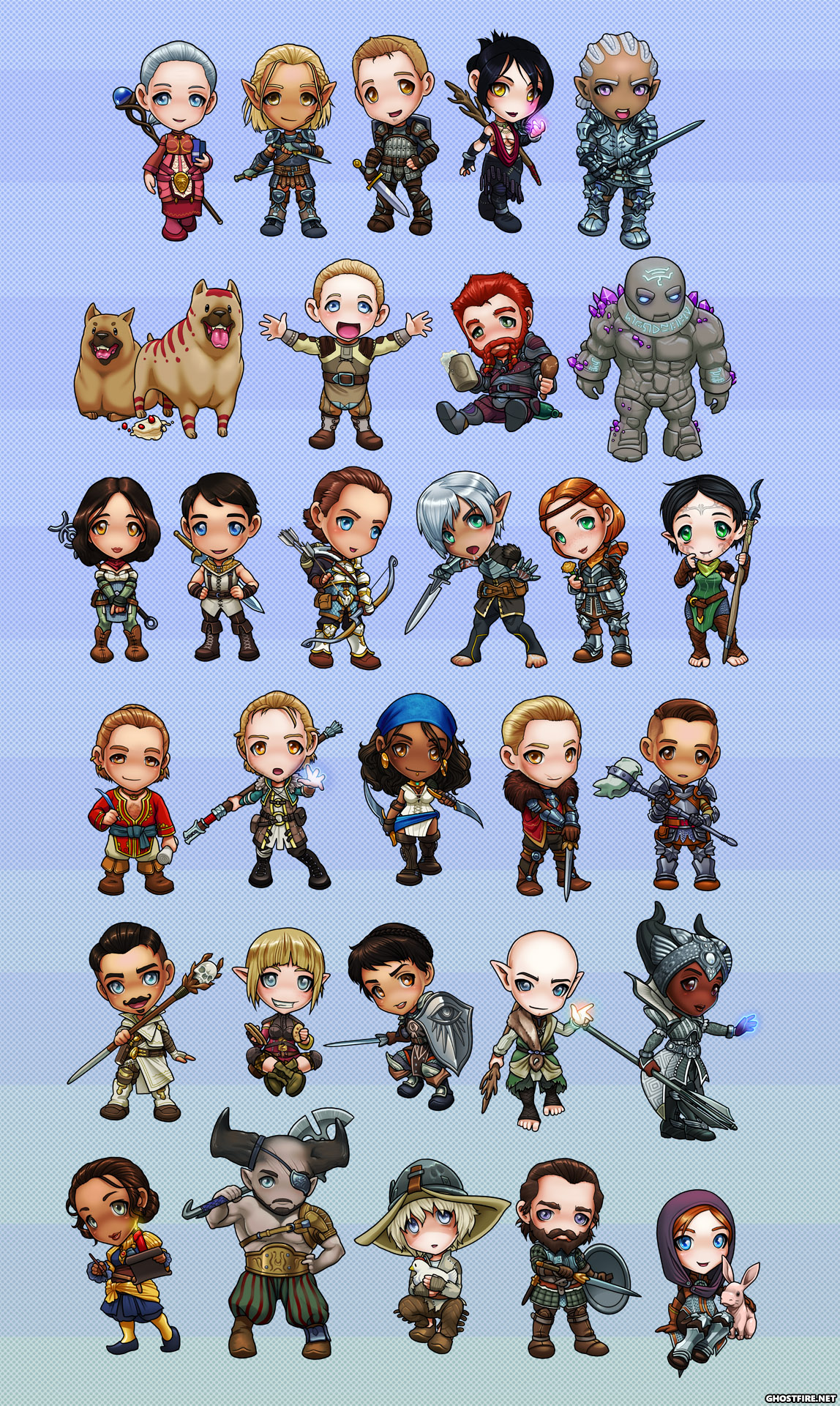 Dragon Age Chibi Set