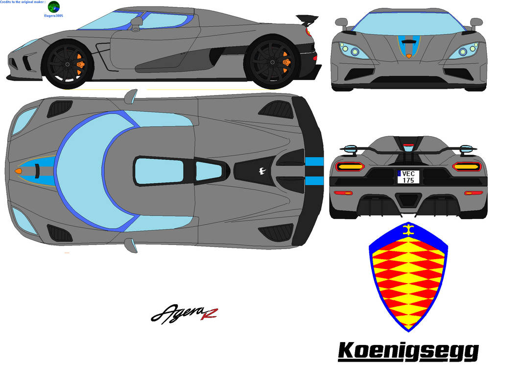 Agera R Model Sheet Koenigsegg Agera R by madmademannamedmann on DeviantArt