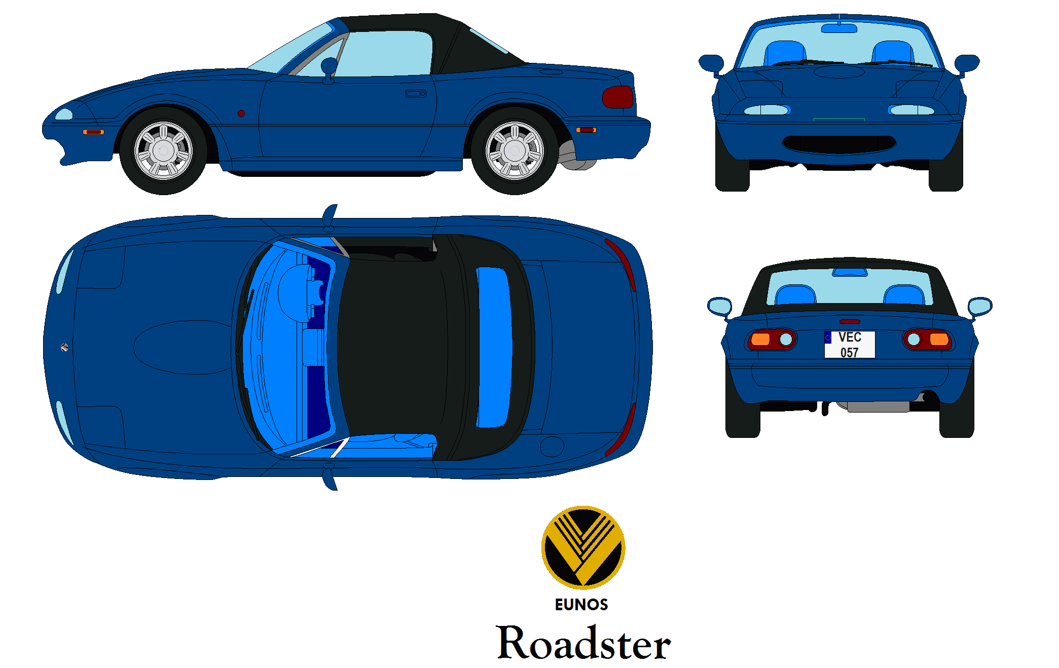 Eunos Roadster w/ Soft Top by madmademannamedmann on DeviantArt