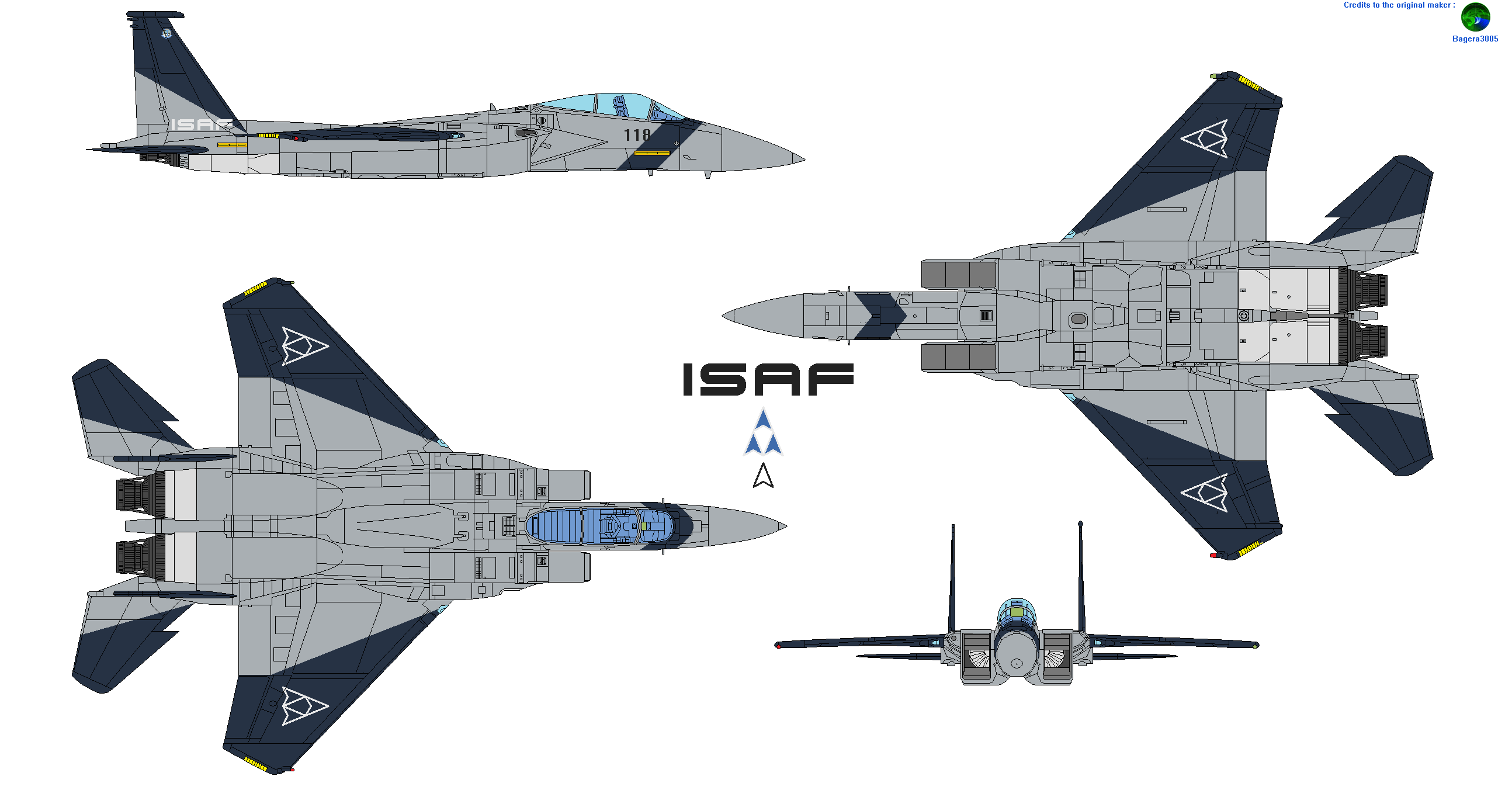 F 15 Rear Profile F-15C Eagle - ISAF by madmademannamedmann on DeviantArt