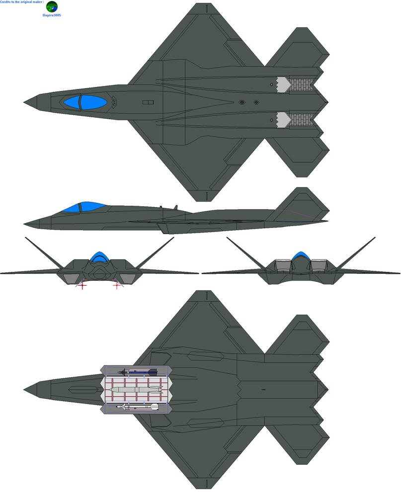 YF-23A w MSSL Lvl.2/3 n UXBB by madmademannamedmann on DeviantArt