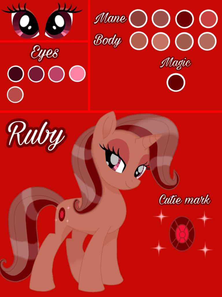 Ruby color palette by GleamWinterPrincess on DeviantArt